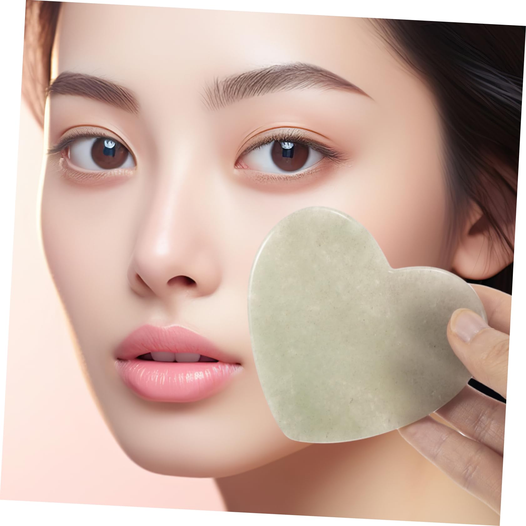 minkissy 5 Pièces Planche à gratter en jade pierre gua sha pierre de gua sha - Outil de massage en jade Accessoire de beauté poele jade pierre de guasha outils pour le visage jade gua sha