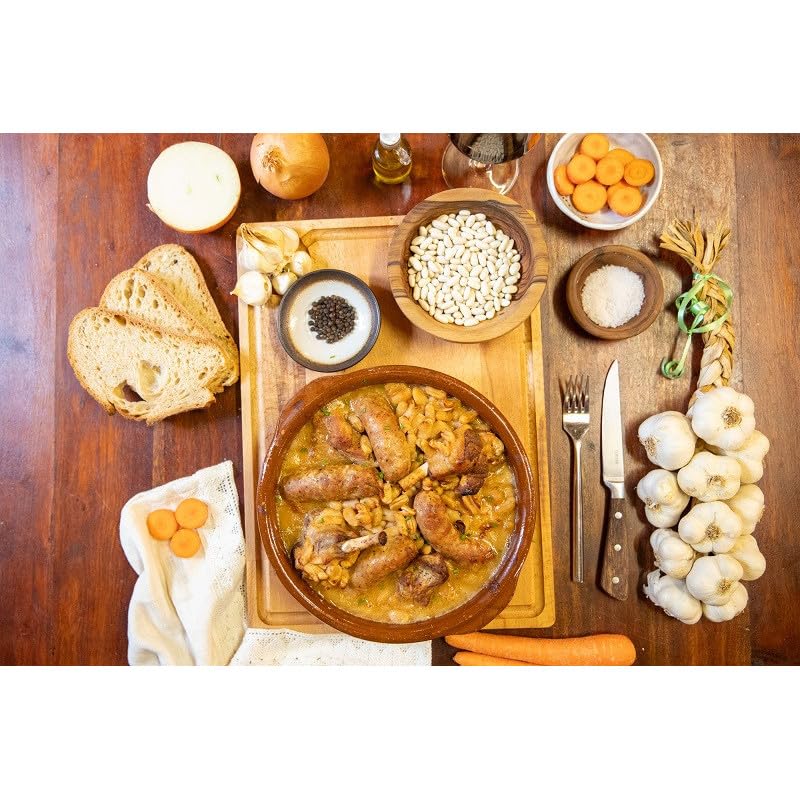 Cassoulet au Confit de Canard - Plat Préparé en Bocal de 2000g - Maison Micouleau - produit du sud ouest - plat cuisiné - à offrir - 4 personnes
