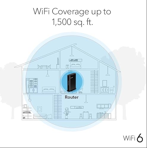 Miniatura 6 de NETGEAR AX1600 Router Wi-Fi 6 RAX5 de 4 flujos de doble banda negro (renovado)