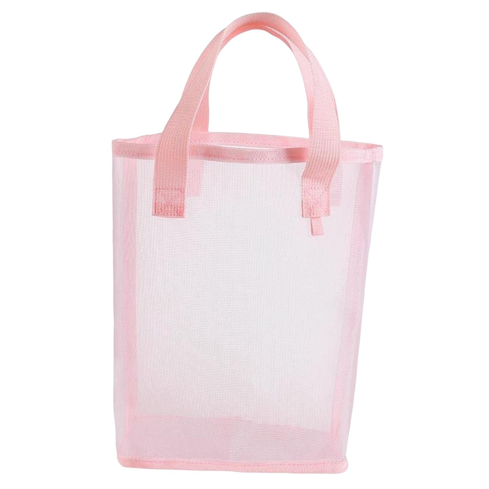 nivaa Nylon Mesh Beach Tote Sand Toys Organiser Waterproof for sports Beach Pink-picture-38