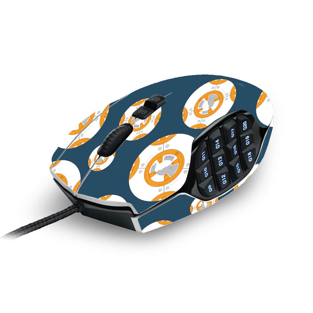 MightySkins Skin Compatible with Logitech G600 MMO Gaming Mouse - Mini Galaxy Bots | Protective, Durable, and Unique Vinyl wrap Cover | Easy to Apply, Remove, and Change Styles | Made in The USA