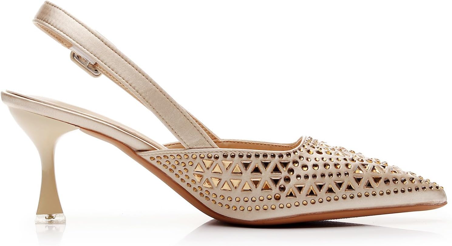 VenusCelia Women's Fabulous Lady Slingback Pump Shoe - Image 3