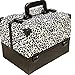 Produktbild Kosmetikkoffer QXCXG Make-Up Koffer Schminkkoffer Beauty Case Aufbewahrung Für Make Up Pu-Beweglicher Kosmetikkastenschwarzweiss-Muster-Schwarzweiss-Muster
