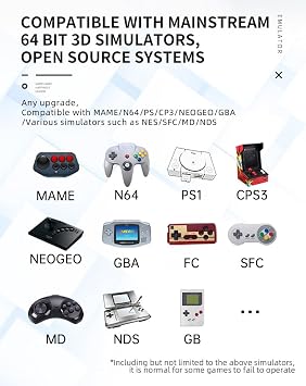 RGB20S Handheld Game Console Built-in 15,000 Games 64G 3.5 Inch IPS Screen Open Source System, Retro Games Consoles Classic Emulator (Black)