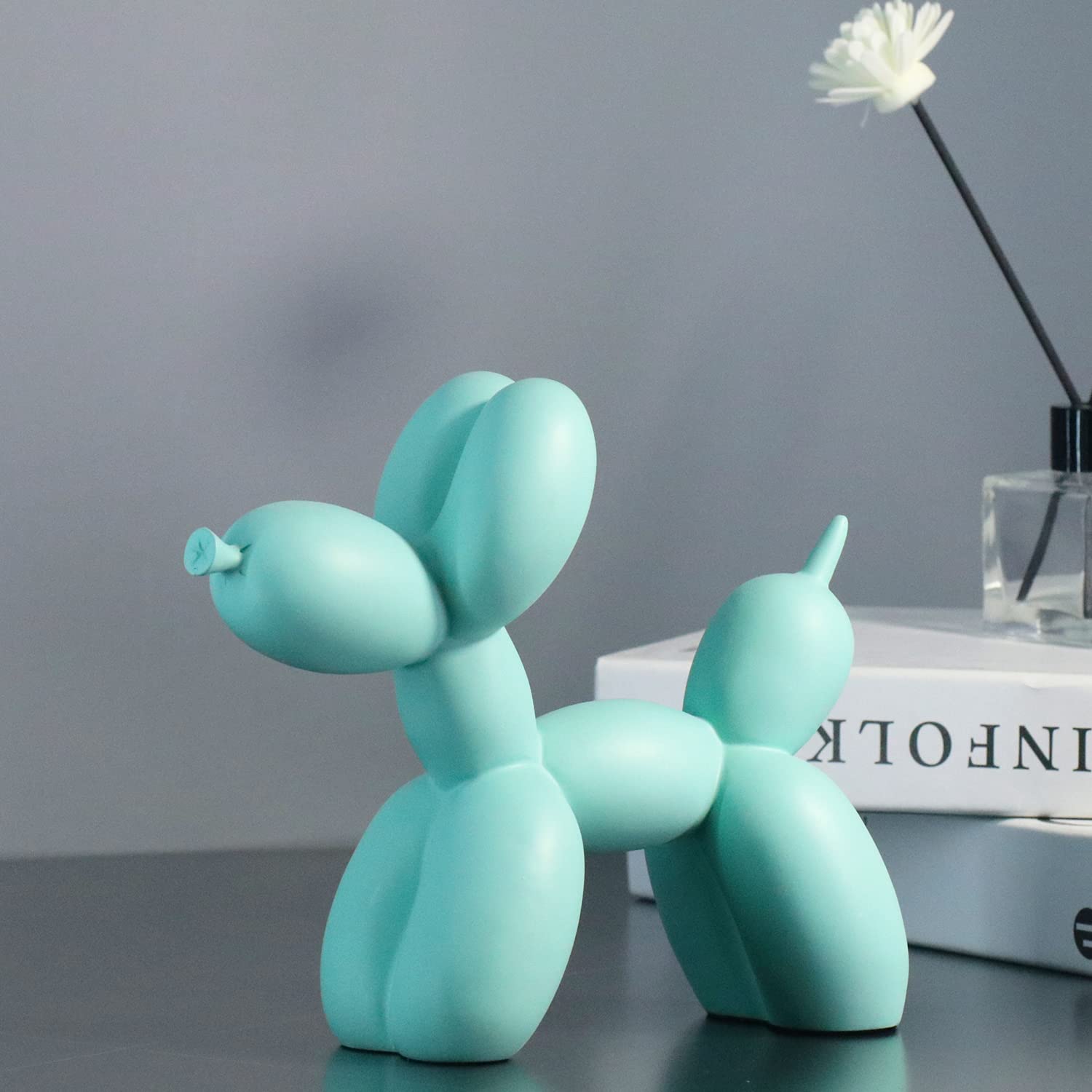 Hars ballon hondensculptuur, creatieve schattige dieren