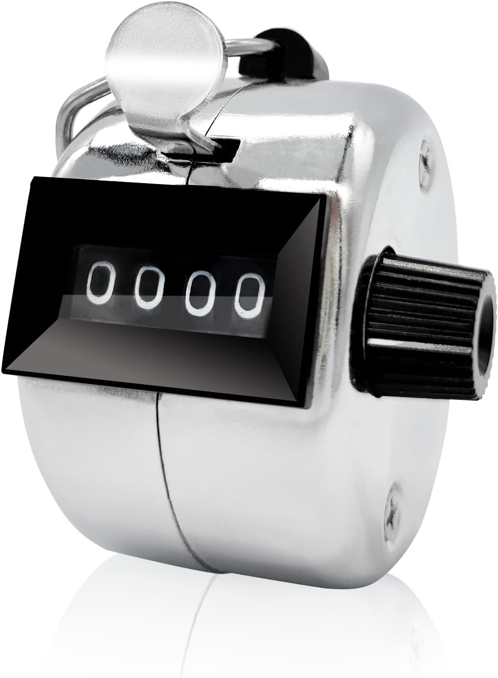 Medsuo Metal Hand Held Tally Counter 4-Digit Mechanical Clicker Counter Clicker for Coaching Knitting People Lap Fishing Golf Sport Row School Event