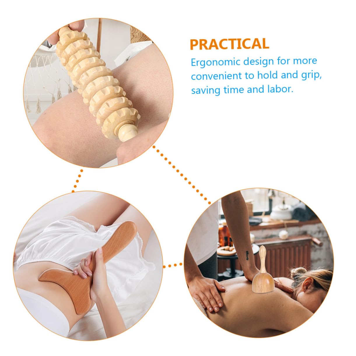 Healeved Massage und Glatter Oberfläche mit Ergonomischem Design 4 Stück und Schmerzlinderung zur Tiefengewebemassage für Professionelle und Private Anwendung