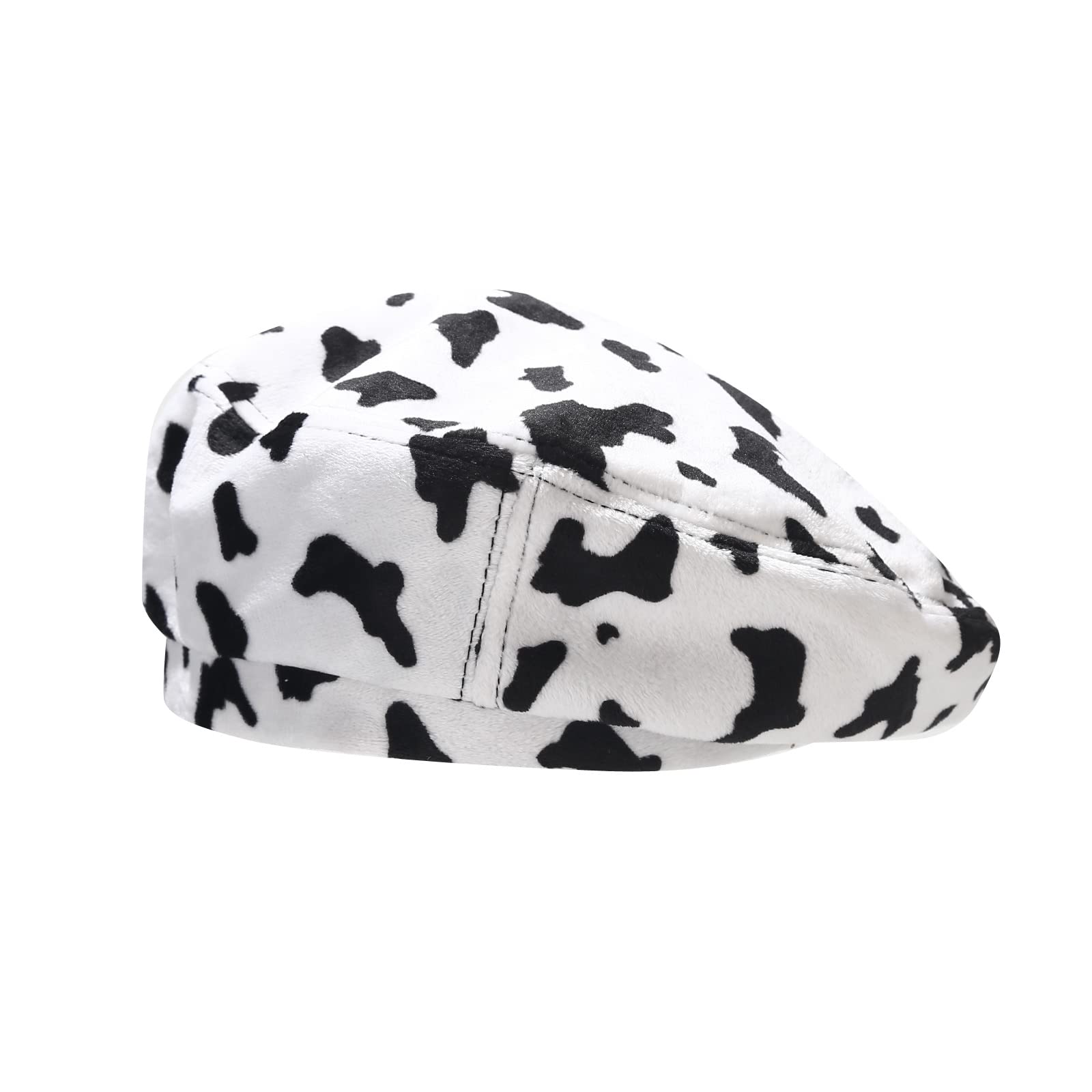 IHAUIUE Animal Print Berets Hat Fashion French Hats Trendy Artist Caps for Women Lady