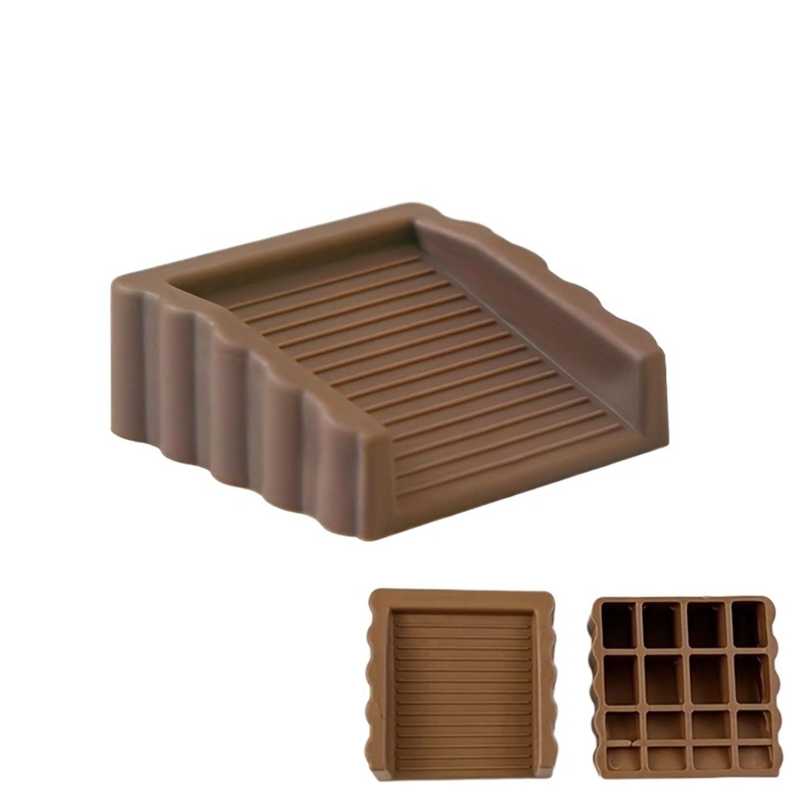 Iopklytf Brown 1Pc Door Stopper Non-Slip Rubber Wedge Door Stoppers