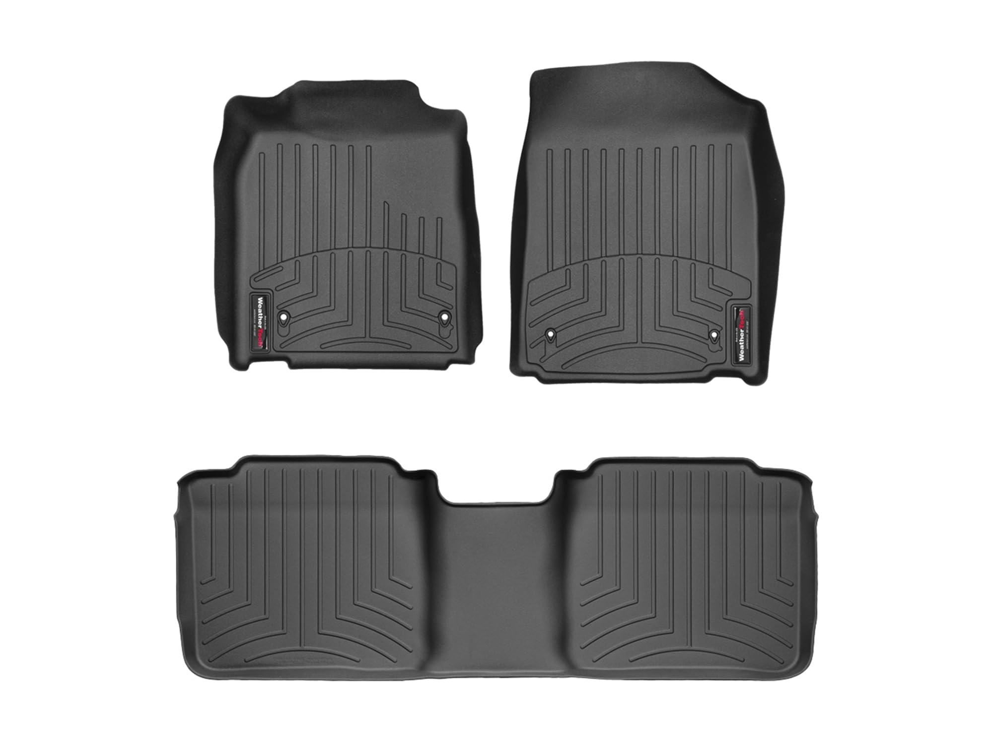 WeatherTech Custom Fit FloorLiners for Lexus ES - 1st & 2nd Row (441431-440842), Black
