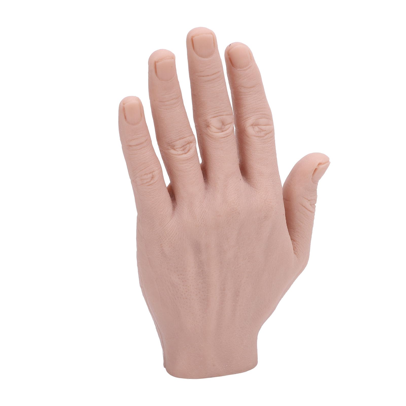 Modello a Mano in Silicone, Silicone Pieghevole -Mano Morbido Portatile, Realistico Riutilizzabile per Oggetti di Scena (Mano sinistra)