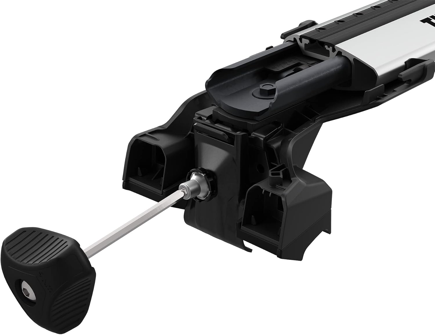 Thule Edge Flush Rail Roof Rack Feet for Cars with Integrated Profiles, 75 kg Load Capacity