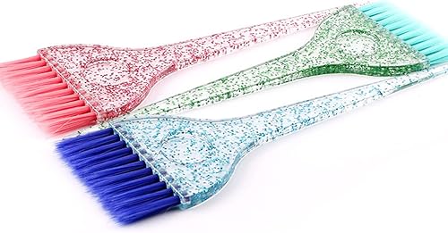 Miniatura 5 de mollensiuer Juego de 5 brochas de plástico para tinte de cabello, cepillos aplicadores de tinte, herramientas de peluquería, cepillos para colorear