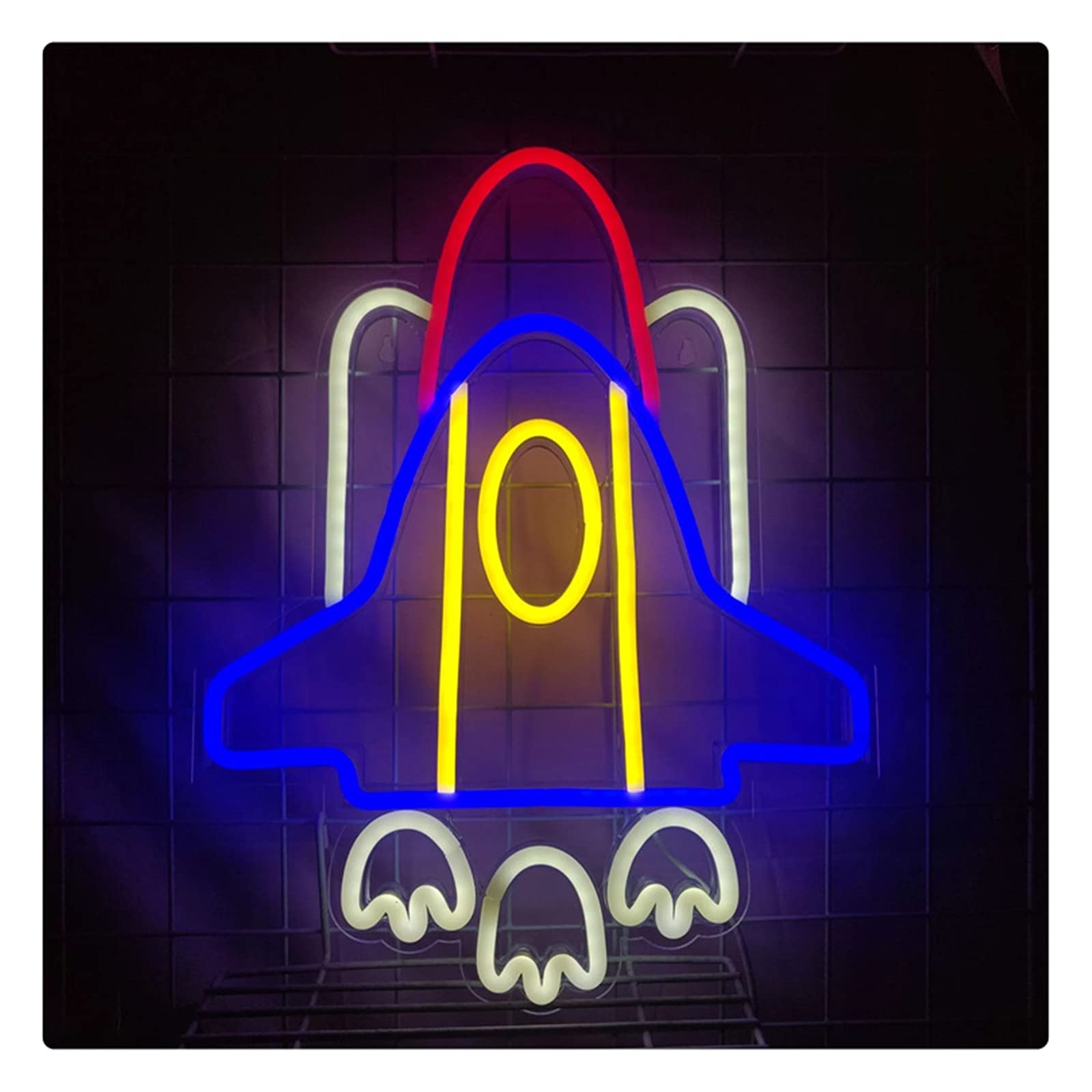 Amazon.co.jp: LEDネオンライト/ライトサイン/看板 飛行機ネオン