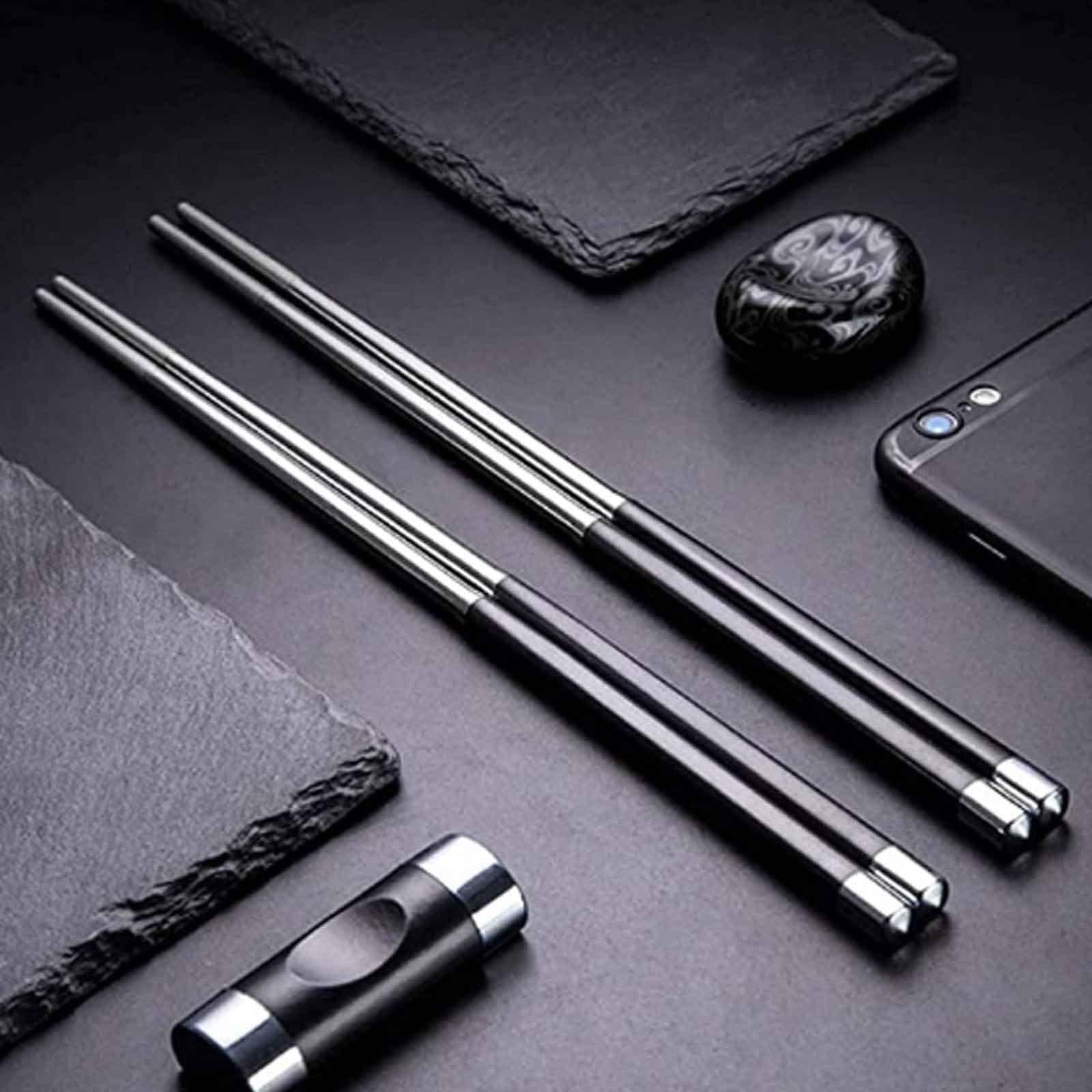 baguettes japonaises cooking chopsticks Baguettes antidérapantes réutilisables Réutilisables au lave-vaisselle, 10 paires de baguettes antidérapantes