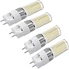 G12 LED Light Bulb 16W Bi-Pin Corn Bulb (Equivalent 150W Halogen Light) 4000K 1600 Lumens Corn Light Ceiling Light Flood Light for Home Street Garage Landscape Warehouse Pack of 4 (Natural