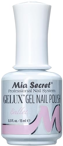 Mia Secret Gelux Esmalte de uñas de gel Soak-off color Ballet - Esmalte de gel curado con lámpara de uñas - Esmaltes para uñas en gel de larga