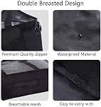 8 Ensemble Cubes d'emballage - Mesh de voyage étanches organisateur de bagages avec sac de chaussures (Noir)