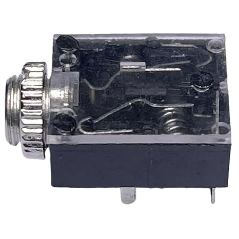 CESS 3.5mm 1/8 Inch Female Stereo TRS Balanced Socket with Switch - 3.5mm Stereo Socket (10 Pack)