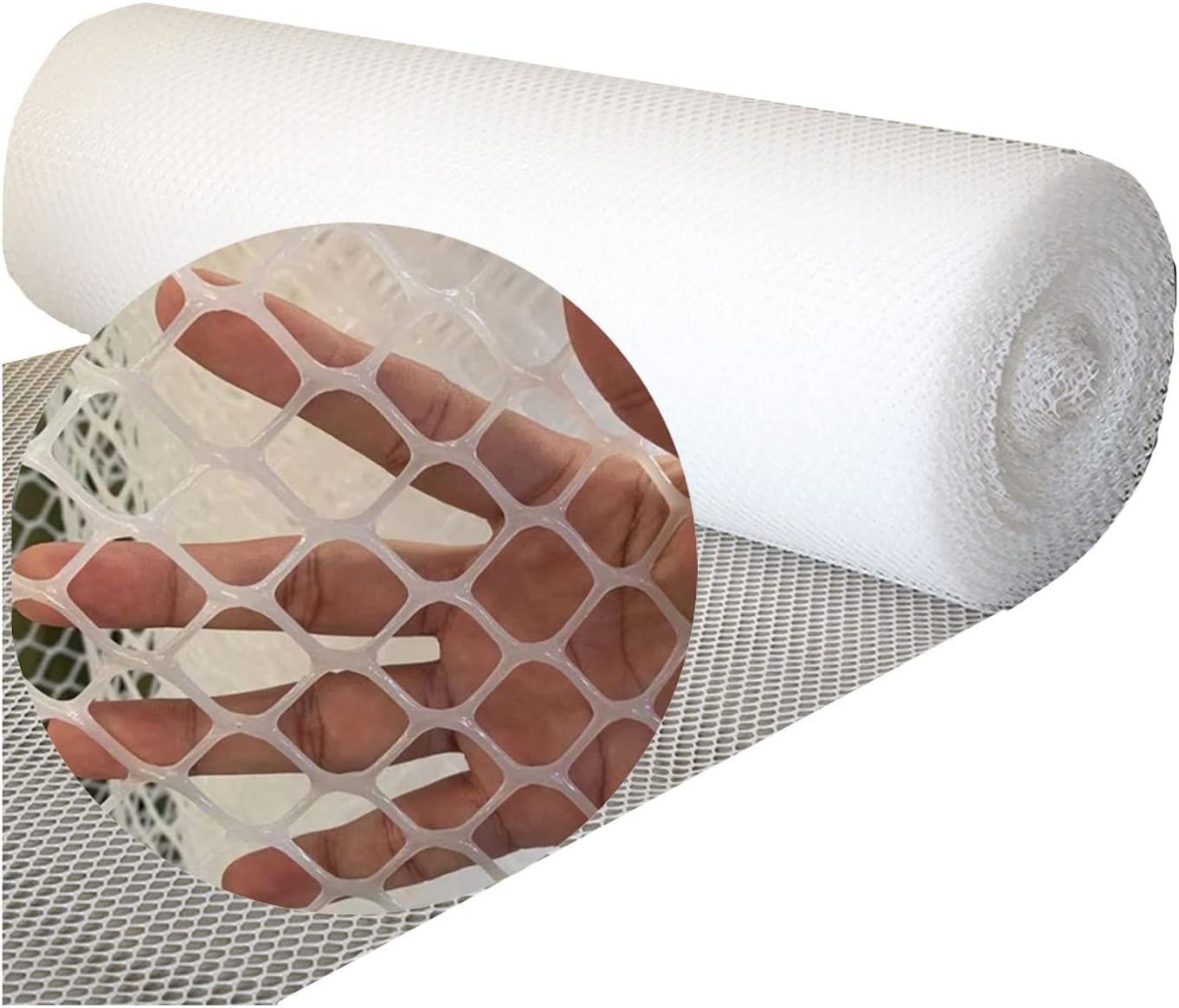 Reti per Balcone Rete for Recinzione da Giardino in plastica Rete for Piante Fiori Alberi Protezione Rete for Allevamento di pollame Personalizza ﻿(Clear-0.8cm,1.2mx10m)
