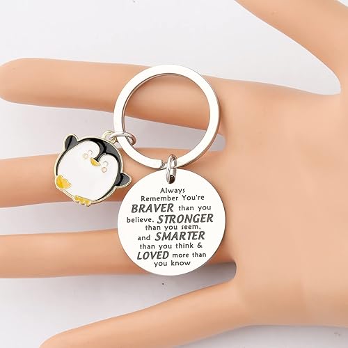 Miniatura 3 de WSNANG Llavero de pingüino y amigo - Regalos para parejas amantes de los pingüinos