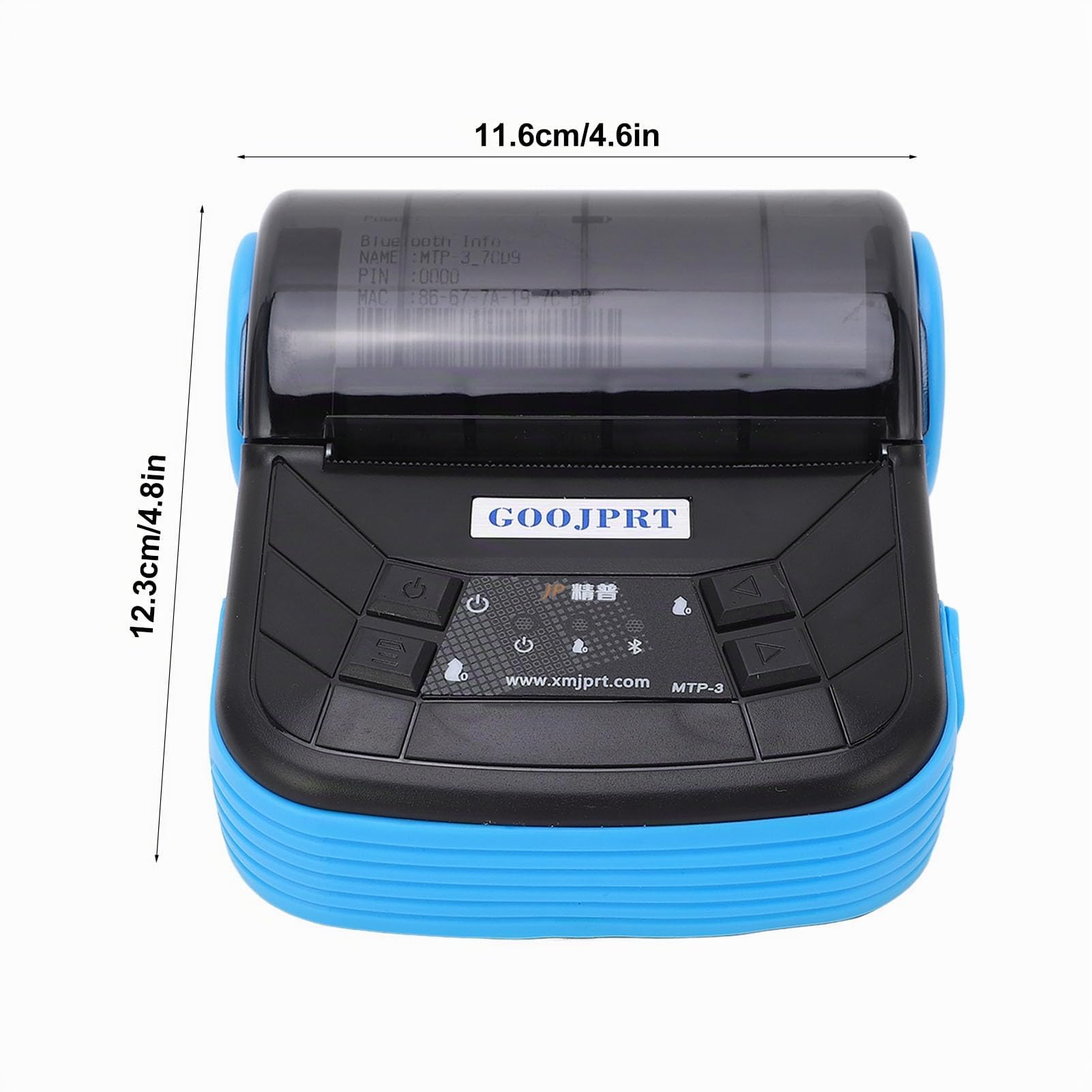 Stampante Termica Portatile 80 mm con Connessione Wireless e Bluetooth per Ricevute – Ampia Compatibilità con Sistemi POS Ideale per Ufficio Casa e Viaggi d’Affari a Basso Rumore