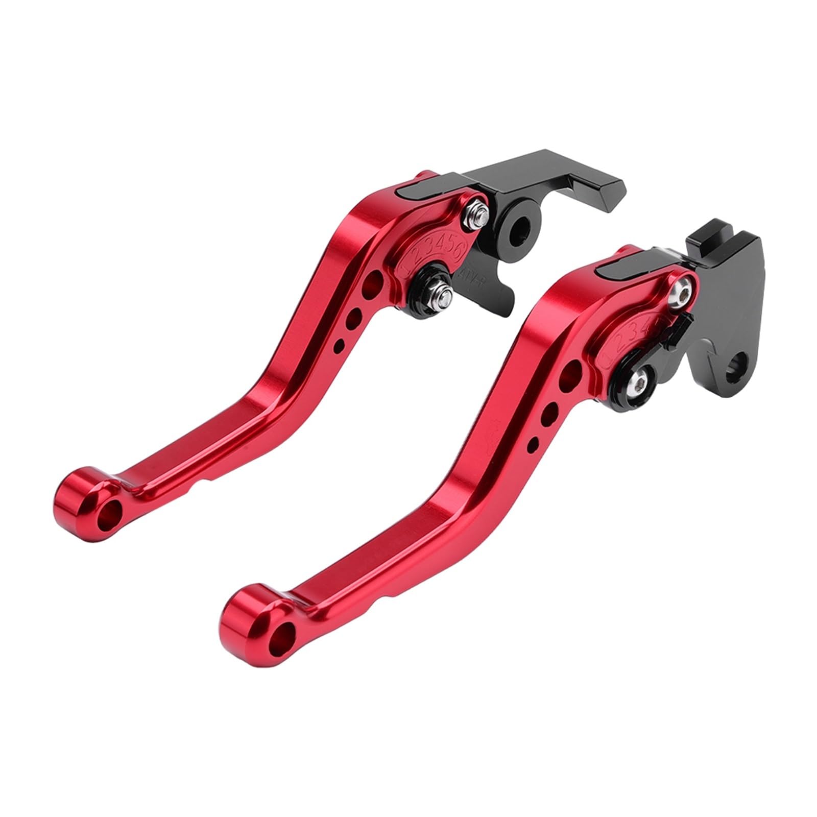 Cubecmq Red Clutch Brake Lever For Raptor 700 700R 250 350 For Yfm250r For Yfm 125 250 350 700 For Yfm125r Adjustable Brake Clutch Lever Motorcycle Brake Clutch Lever(Red)