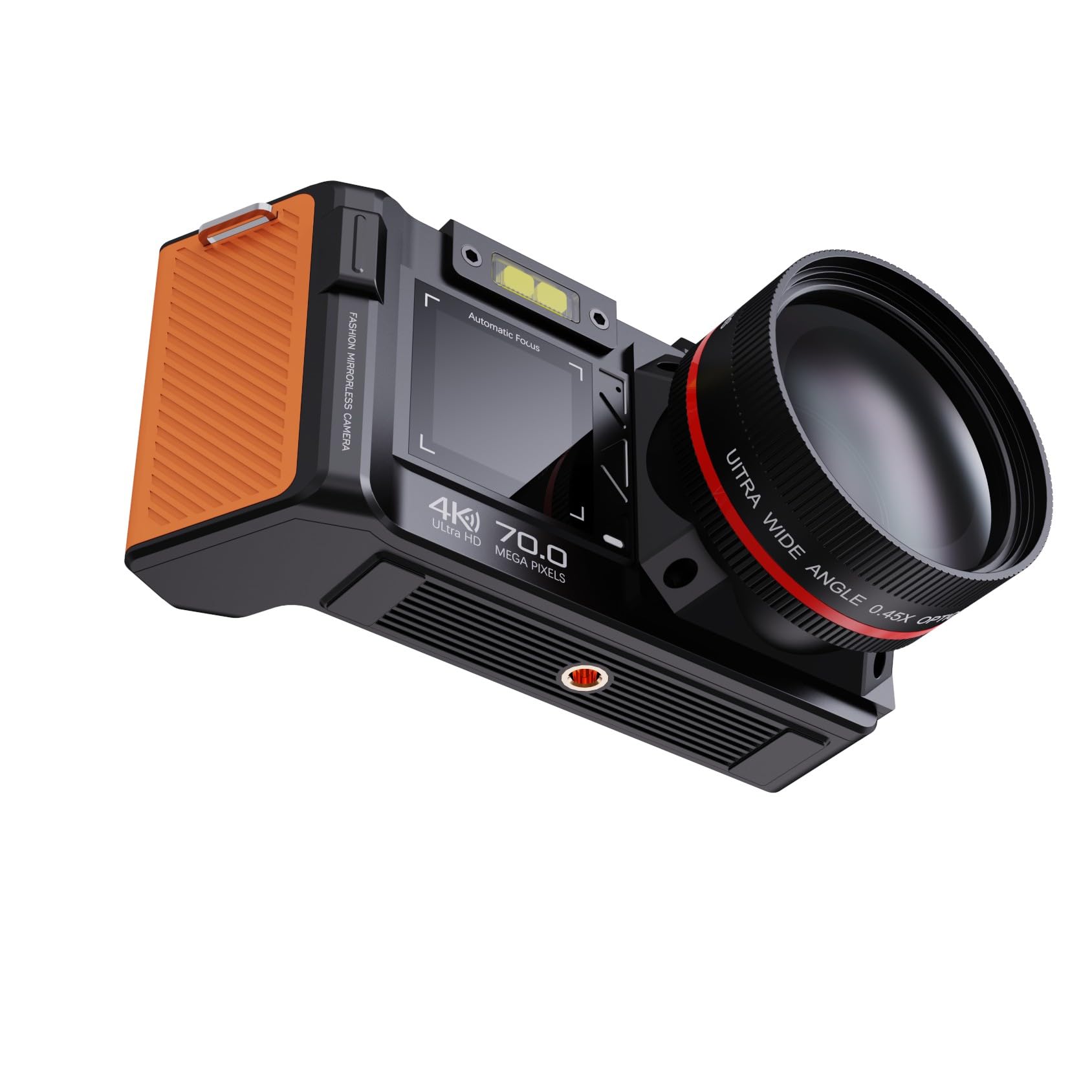 Cámara Digital sin Espejo de 96 MP, Video 4K, Zoom 50X, WiFi, Pantalla HD de 3.5 Pulgadas para Viajes, vlogging, fotografía, creación de Contenido