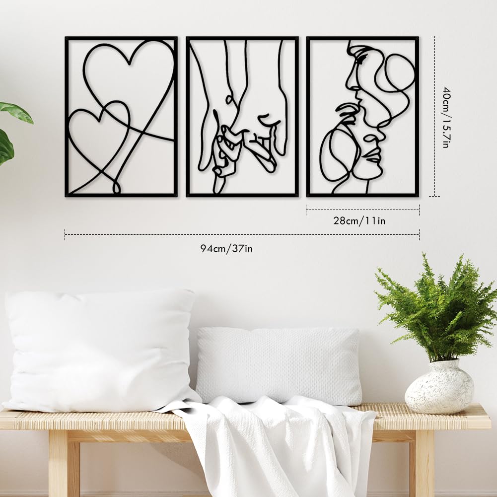 VeyFolzin.st Lot de 3 décorations murales en métal avec colibri sur la