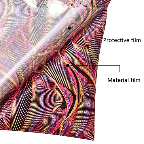 Mabende Tie Dye Glitter Heat Transfer Vinyl Bundle 8 Piece 12''X 10'',Clouds Watercolor Glitter Iron-On Htv,Pu Rainbow Color Sparkle Adhesive Vinyl Sheets For Diy Art Crafts Fabric (Tie Dye Glitter) #TOP4