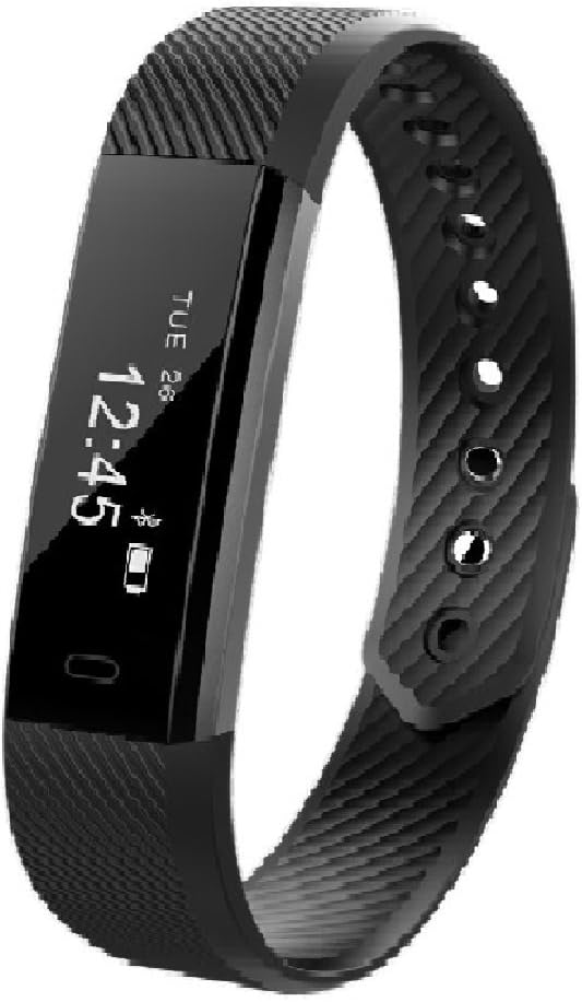 Unchained Warrior Brave Fitness Tracker – Unisex Fitness Watch with Heart Rate Monitor, Step Counter, Calories – Comfortable and Modern Activity Trackers for Men and Women – Black, One Size