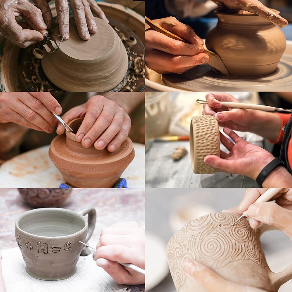 HBLIN Outils En Argile Polymère – Kit D'outils De Poterie Pour Sculpter L' Argile, La Peinture