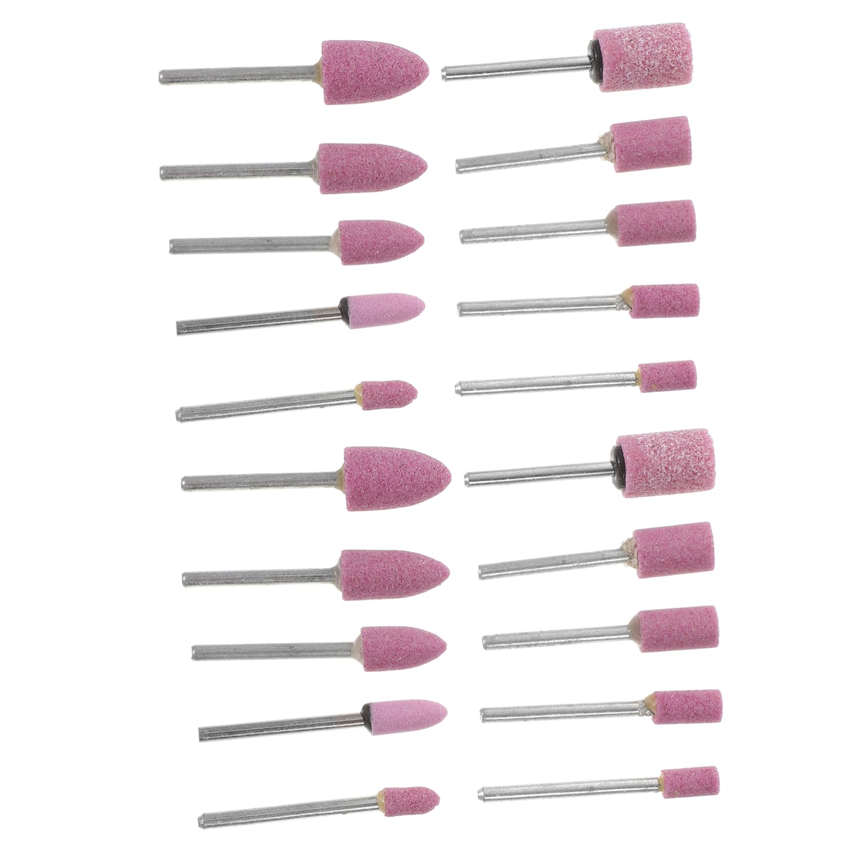 KICHOUSE 2sets Rotary Tool Abrasive Stones High Hardness Grinding Bits Long Life 20pcs*2