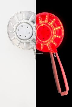 Busstier Sıcaklık Göstergeli LED Duş Başlığı, Su Tasarruflu Renk Değiştiren Işıklı, Krom Gövdeli Bataryasız Kolay Montajlı Modern El Duşu, Sağlıklı Temizlik için Banyo Aksesuarı [Enerji Sınıfı A++]
