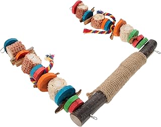 VILLFUL Brinquedo Para Mastigar Pássaro Brinquedos Para Mastigar Periquito Brinquedos Para Gaiola De Pássaro Brinquedo Para Mastigar De Madeira Para Papagaio Brinquedos Para Gaiola De