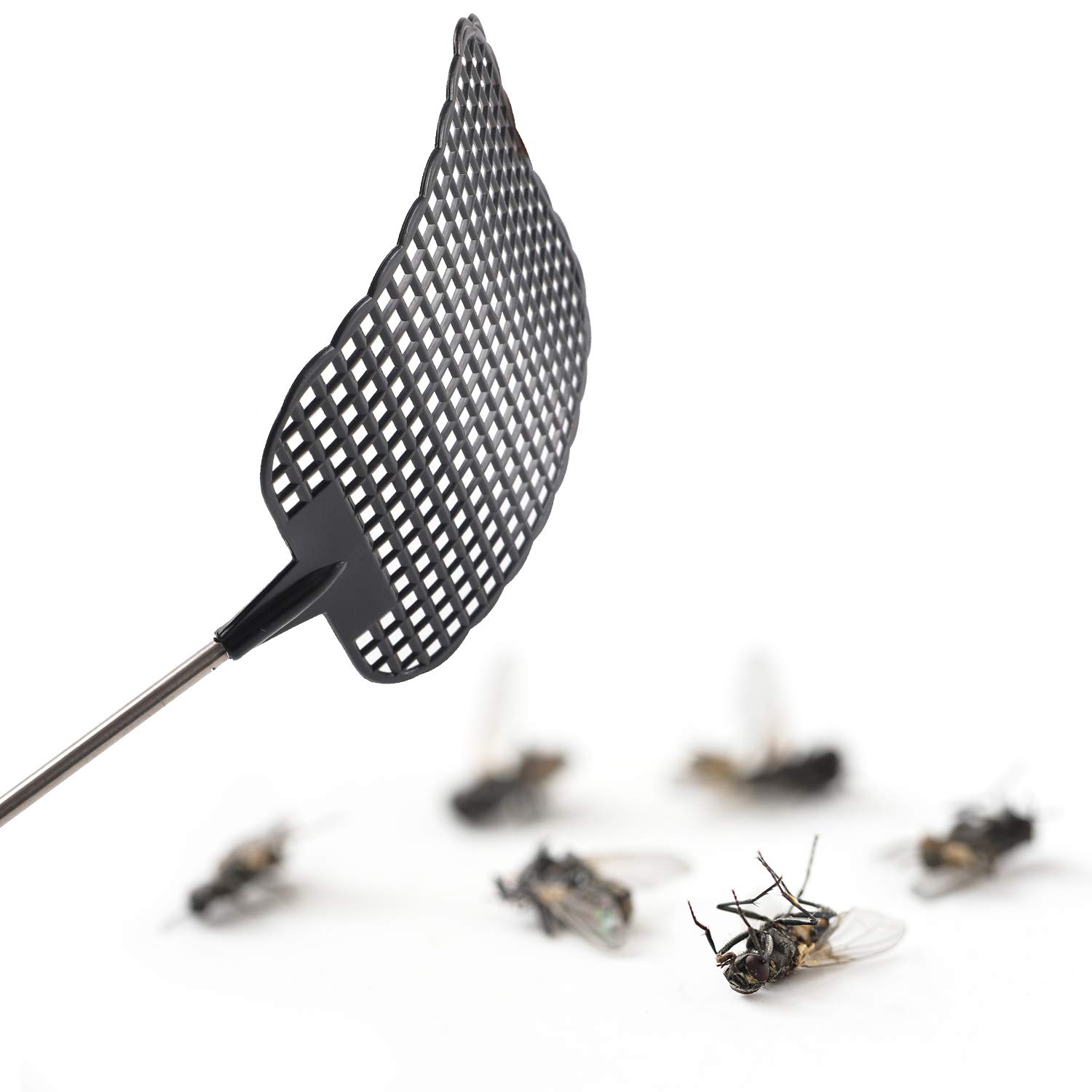 45.5x10.5cm Plastic Fly Swatters Pack Of 3 Multicolour