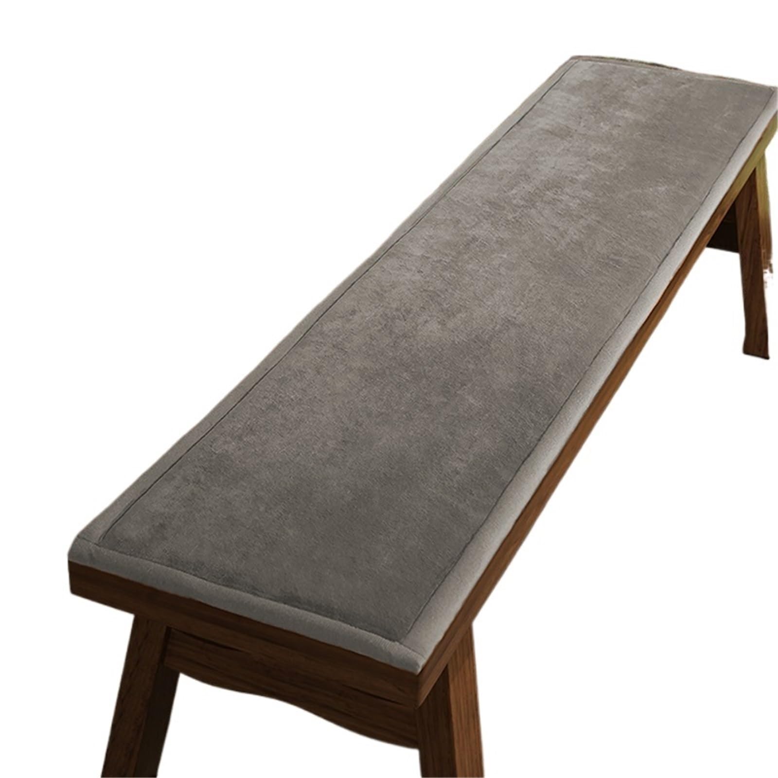 Cojín largo antideslizante banco exterior impermeable gris madera porche 30x200