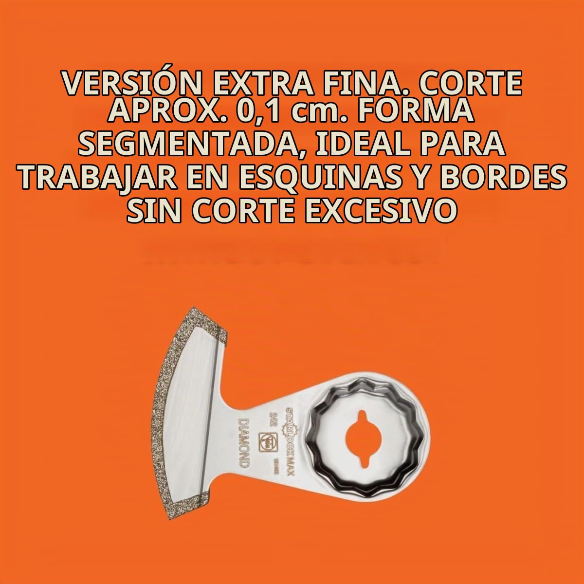 FEIN Disco recubrimiento diamante, Alojamiento StarlockMax, Modelo extrafino. Ancho de corte aprox. 1,2 mm. Segmentado