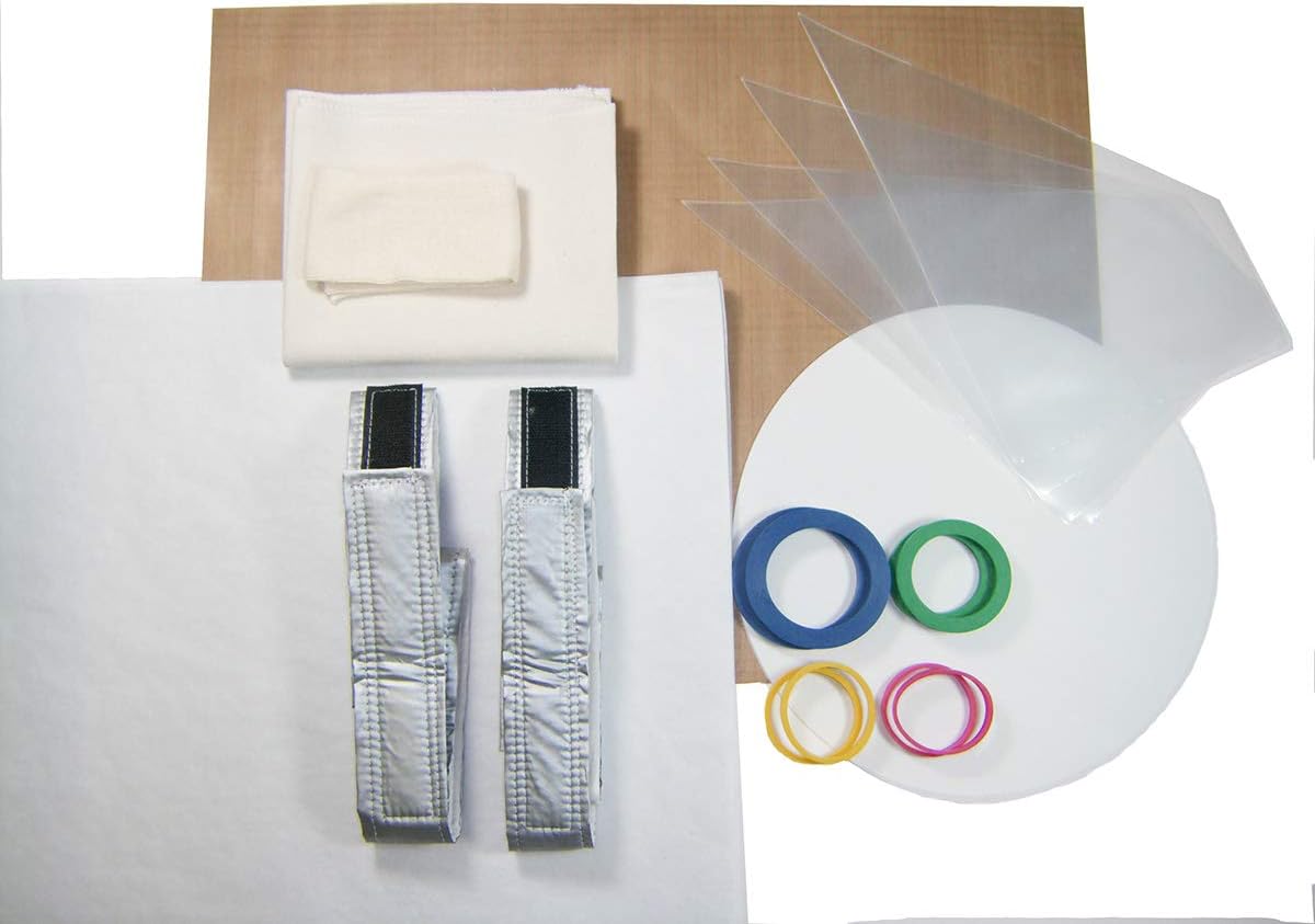 Regency Wraps With Parchment Paper, Pastry Bags, Evenbake Cakestrips, EvenDough Bands Set, Multi Size, Deluxe Baking Kit