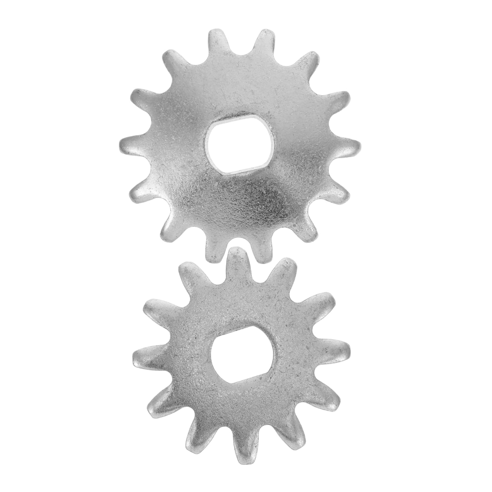 LIFKICH 2Pcs Horizontal Hydraulic Jack Gear Repair Kit Metal Gear and Handle Grip Replacement Parts for Car Jacks Silver Gear Accessories for Lifting Tools