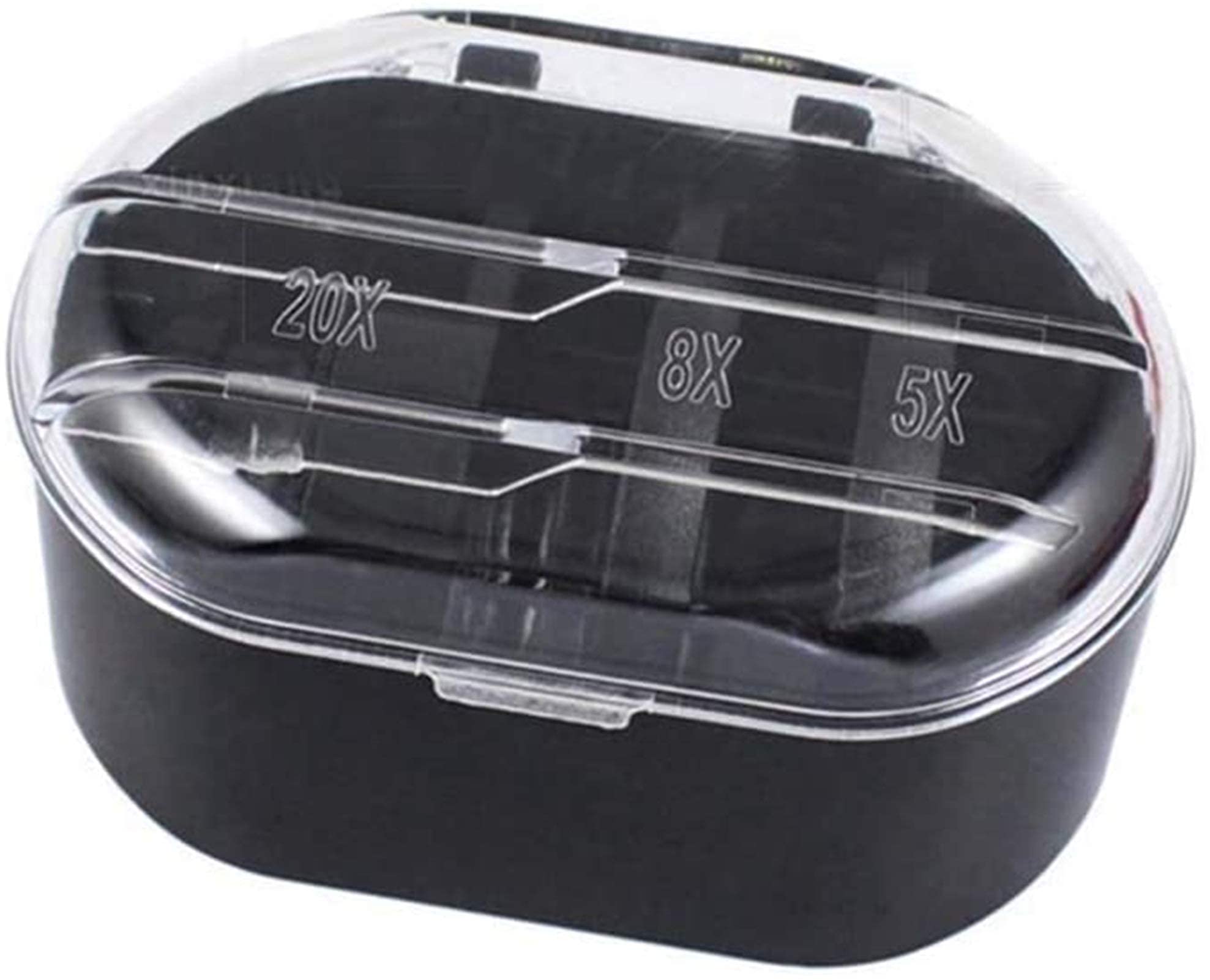 Lupa De Diadema, Lupa con Luz para La Cabeza, Lupa Óptica Especializada para Reparación De Placas De Circuitos Impresos + Luz Led para La Cabeza, Aumento De 5 X 10 X 15 X