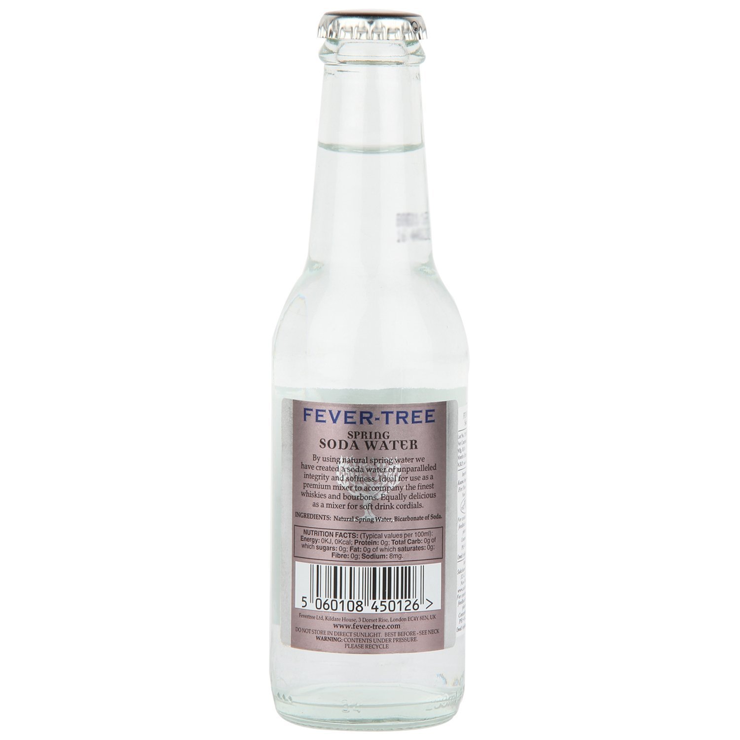 Buy Fever Tree Soda Water 24 x 200ml Fever Tree Refreshingly Light Mediterranean Tonic Water 500