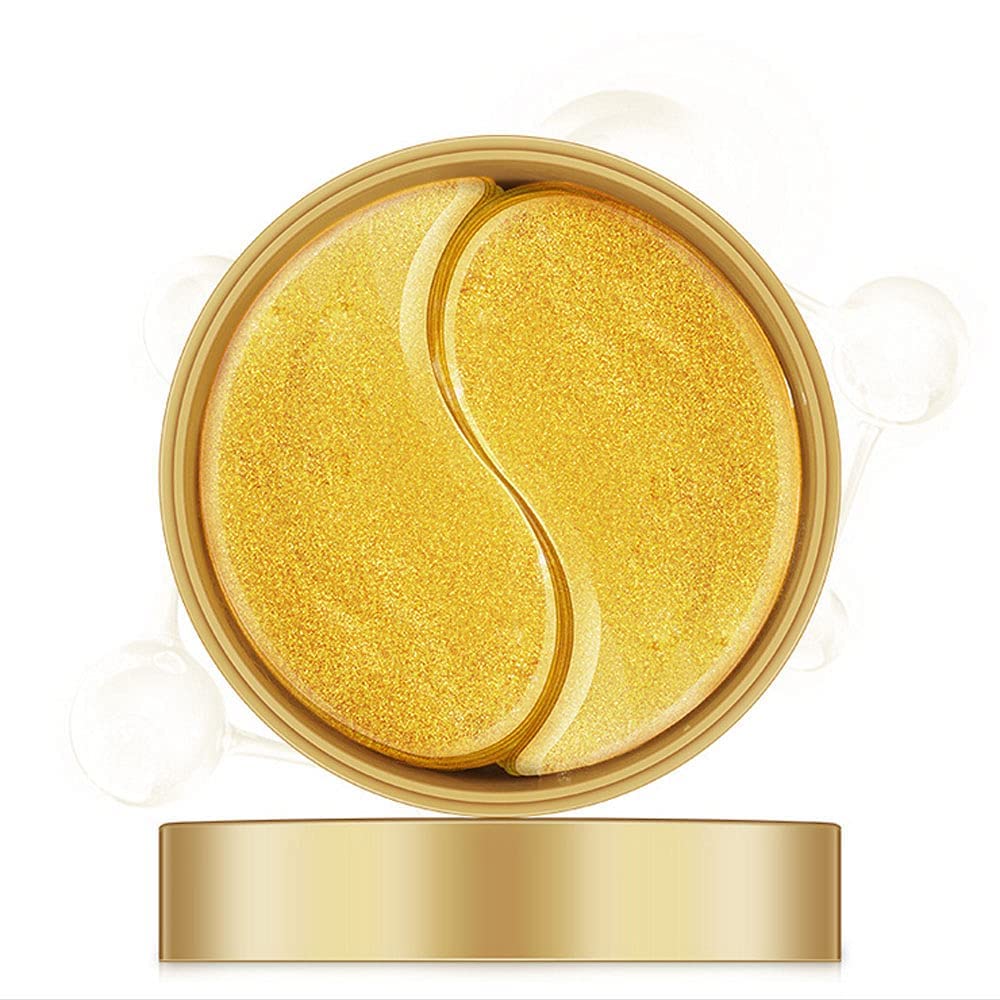 24k Gold Under Eye Patches 60 Pcs Eye Mask Gold AntiAging Collagen
