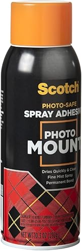 Miniatura 3 de Scotch Photo Mount Adhesive, 10.3oz, Safe for Color Photos, Illustrations and Pictures (6094)