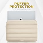 bagasin Laptop Sleeve Bag, 15 15.6 16 Inch TSA Laptop Bag Protective Sleeve Water-Resistant with 4-Layer Protection Laptop Sleeve for MacBook, HP, Dell, Lenovo, Asus Notebook