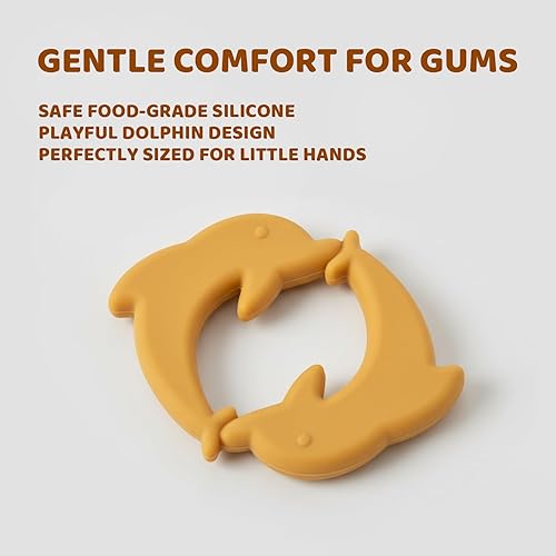 Miniatura 5 de Baberos de dentición para bebé, paquete de 6 con mordedor acoplable, 100% algodón orgánico, baberos súper absorbentes y suaves