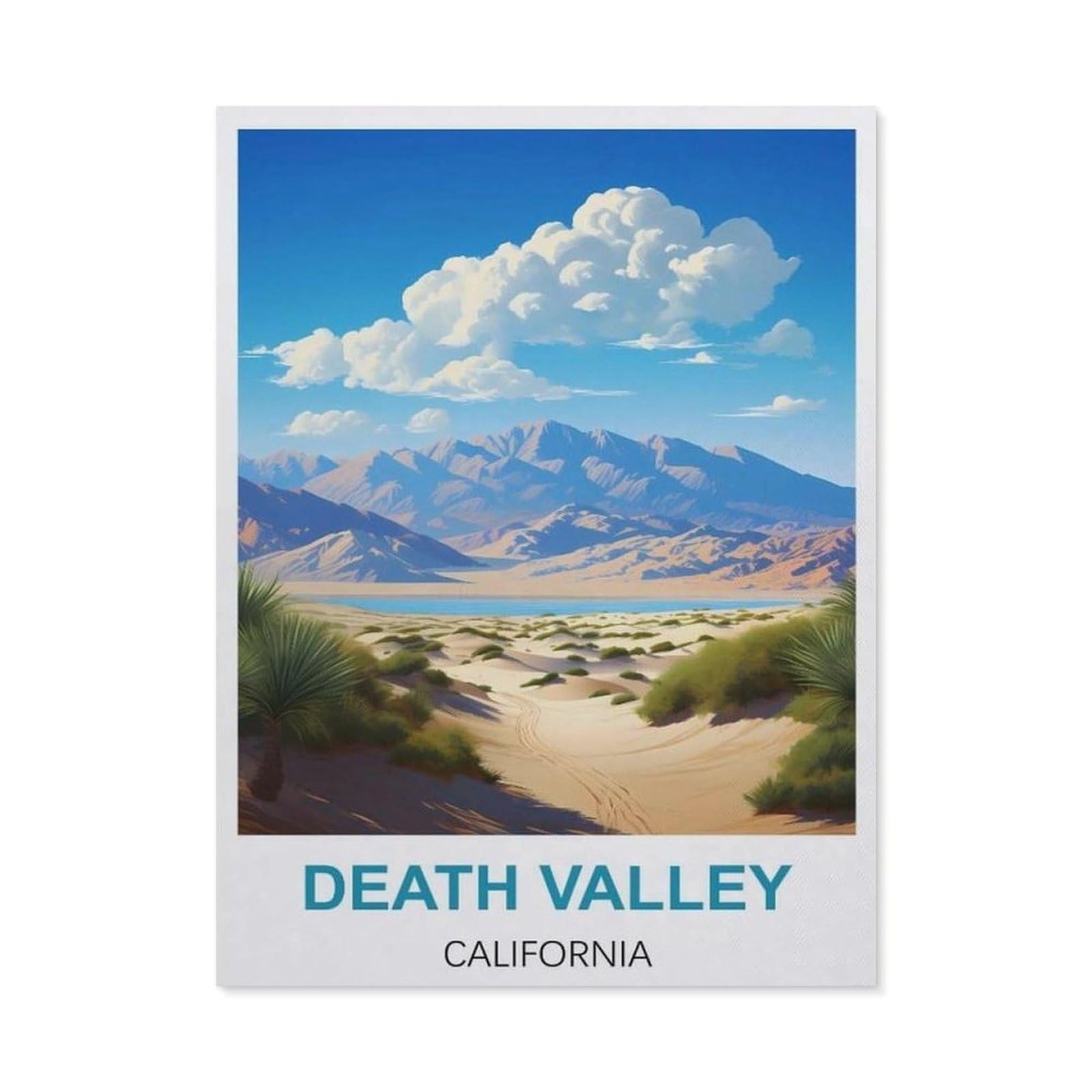 BEAYODKP 5D DIY Diamond Painting，Death Valley California,Round Full Drill Crystal Rhinestone Embroidery Cross Stitch Arts Craft Canvas for Home Wall Decor（40 x 50 cm/15.74 x 19.68 inches）-CA68