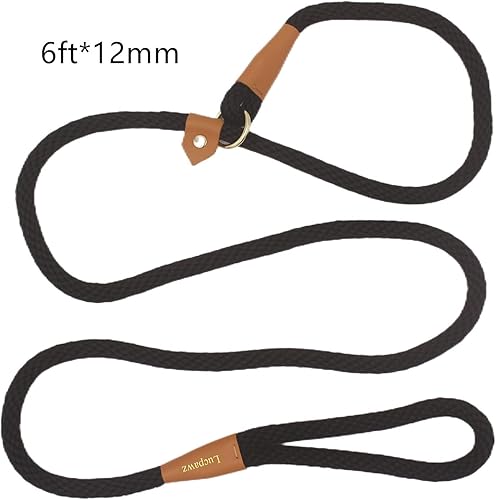 Miniatura 2 de Correa de cuerda de paracaídas suave para perros grandes, fácil de usar, collar de plomo para perro combinado