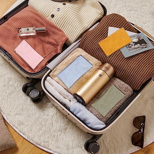 AMDZGLB Funda Gafas de Sol 4 Piezas Organizador Gafas PU Cuero Suave Estuche Gafas Almacenaje para Hombre Mujer Niña (Multicolor B) - imagen 7