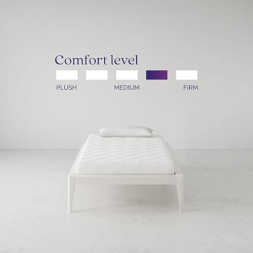 Miniatura 5 de Signature Sleep Italian Made Memoir - Colchón de espuma viscoelástica de 6 pulgadas, soporte de firmeza media, cama en caja, tamaño individual